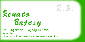 renato bajcsy business card