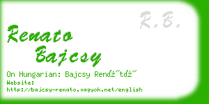 renato bajcsy business card